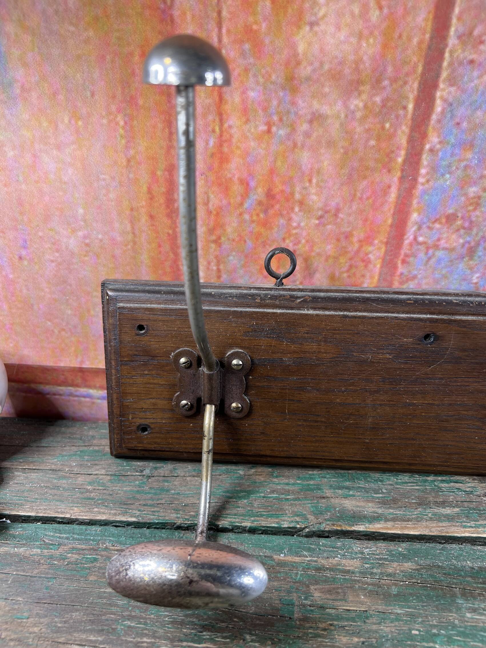 Wall coat rack with 3 hooks