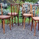 4 bistro chairs 20/30s sitting slatted