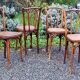 4 bistro chairs 20/30s sitting slatted