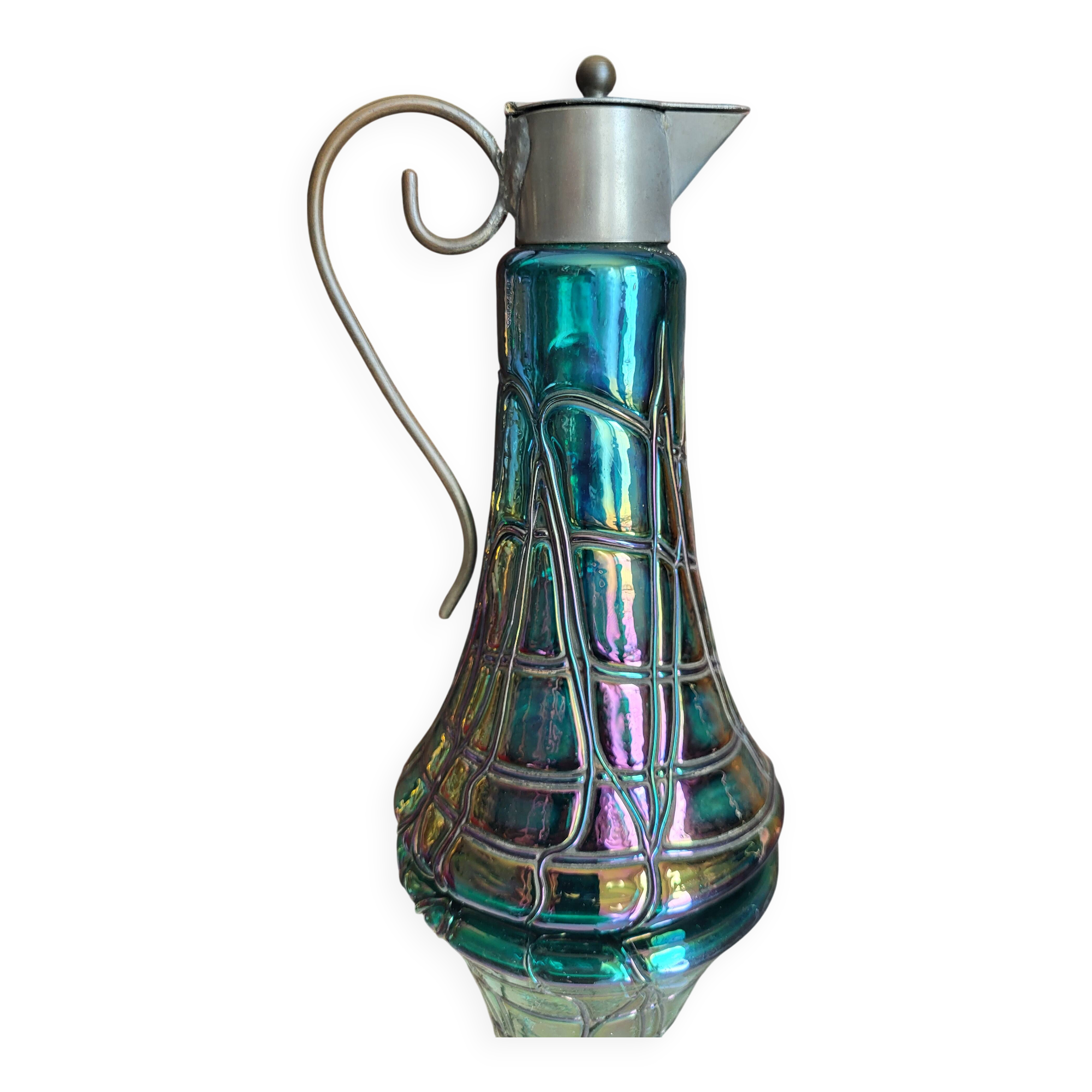 Karaf Art nouveau, pichet, König & Habel Ignaz, Oostenrijk, 1880-1890