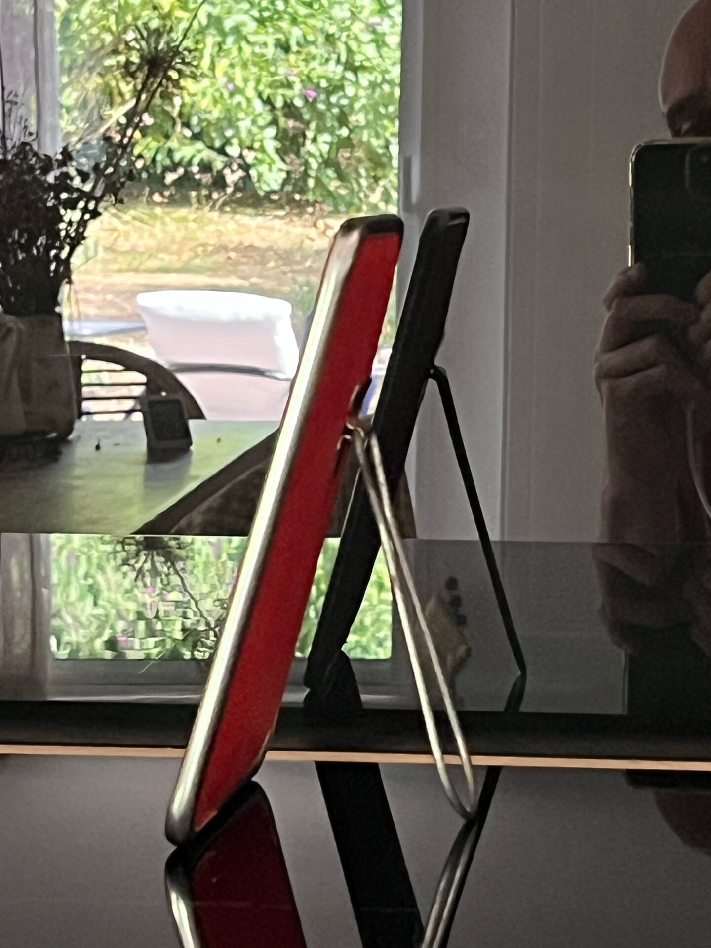 Small barber's mirror