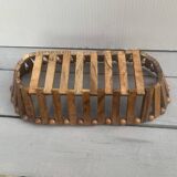 Scandinavian style wooden fruit bowl