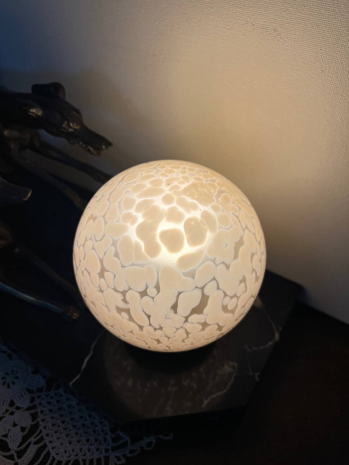 Art Deco Greyhound Lamp