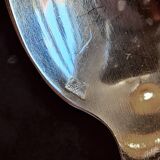 Set of 5 small silver-plated art deco style spoons