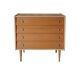 Commode vintage en bois clair des années 1970
