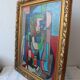 Tableau de la période bleue – Portrait de femme, d'après Pablo Picasso
