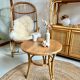 Tripod coffee table made of bamboo / rattan, 1960s - 70s