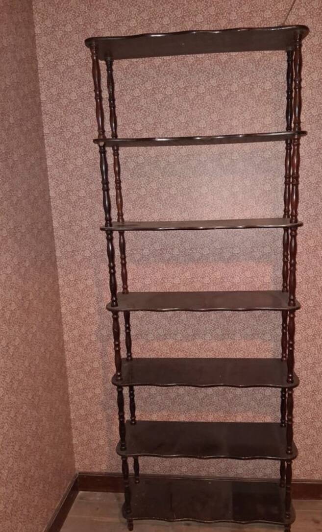 Bibliothèque bois tourné vintage tbe