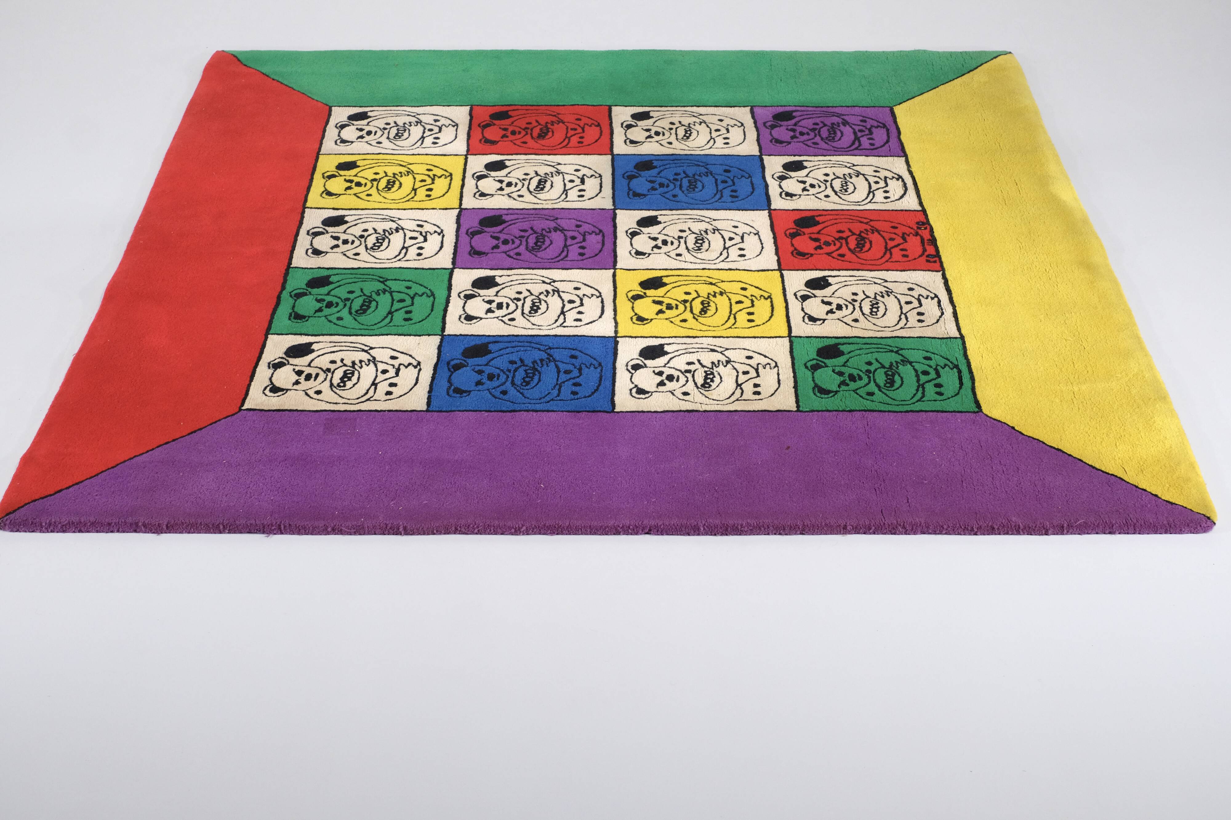 Large rug by Jean Charles de Castelbajac for Ko & Co - 1970s