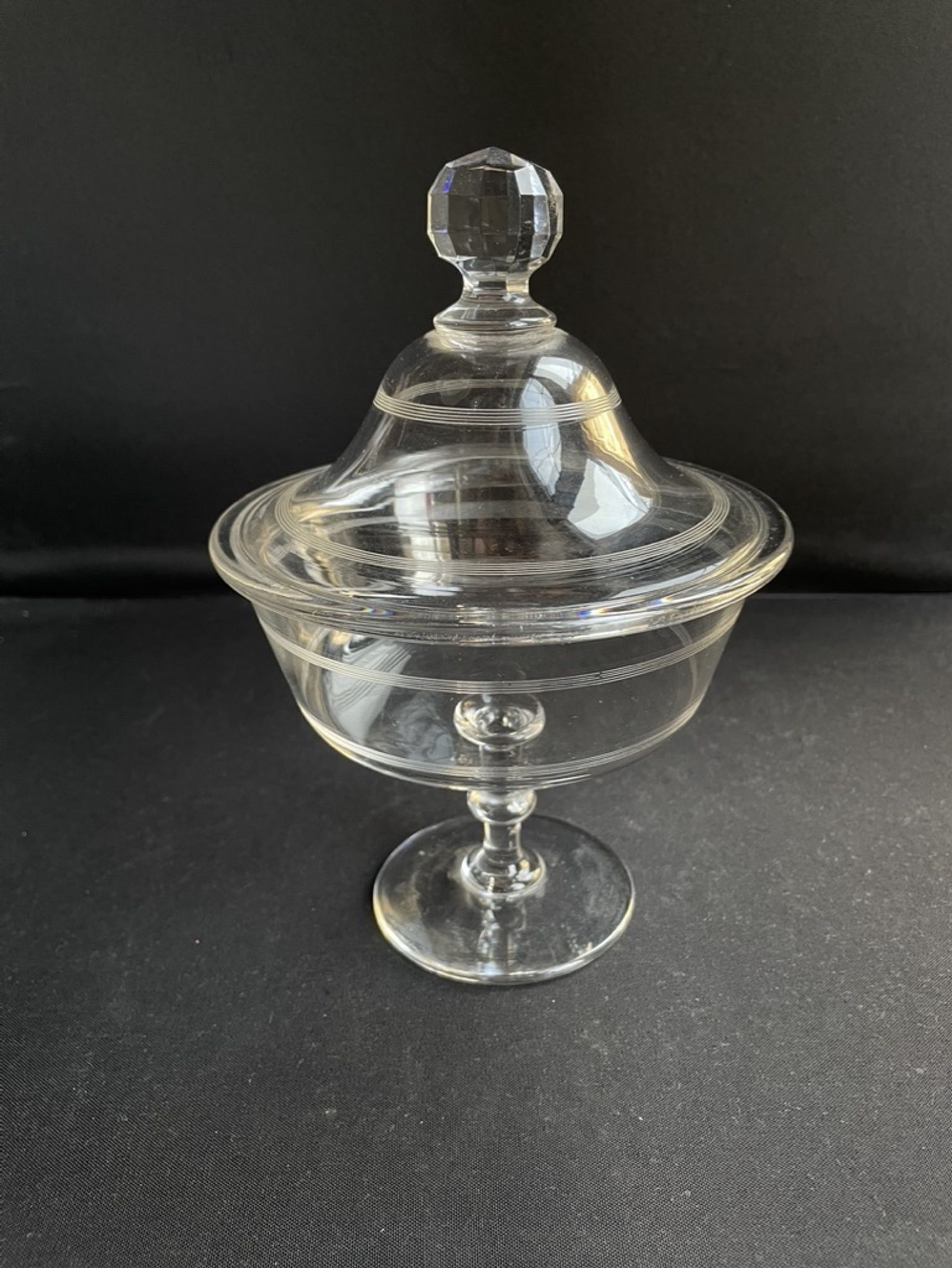 Compotier baccarat engraving nets