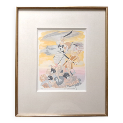 Roger Chapelain-midy 1904 1992 Scène de Combat Lithographie 195/250