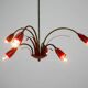 Sputnik design chandelier, Italy 1960s