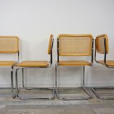Following 4 B32 Marcel Breuer Cesca chairs