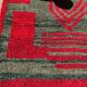 Tapis en laine pure fait main traditionnelle rouge taille 150 x 250