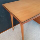 Vintage desk with compass feet around 1950