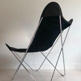 Armchair "Papillon" in chromed steel by Gavina Spa, Italy 70s