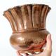 Vintage Italian hammered copper plant pot