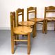 Pine dining chairs in the style of Rainer Daumiller, 1970s, set of 6.