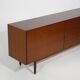 Wooden sideboard with brass knobs, 1960s
