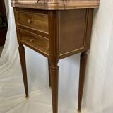 Old rag maker Louis XVI style marble side table early twentieth century