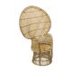 Large Peacock Chair Rattan Emanuelle Chair XL Boho Style 149cm