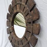 Burmese teak mirror