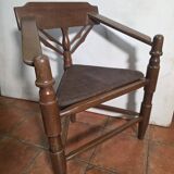 Corner tripod monk chair Munkstol Solid oak