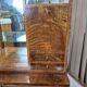 Restored 1960s Mid-Century Walnut Display Cabinet with Slatted Glass