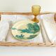 French Provence Large Wicker Basket Tray, Handwoven in France, Late 20th-C