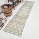 2x10 Blue & Yellow Vintage Runner Rug 73x328Cm