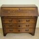 Commode scriban Piémontaise galbée en marqueterie