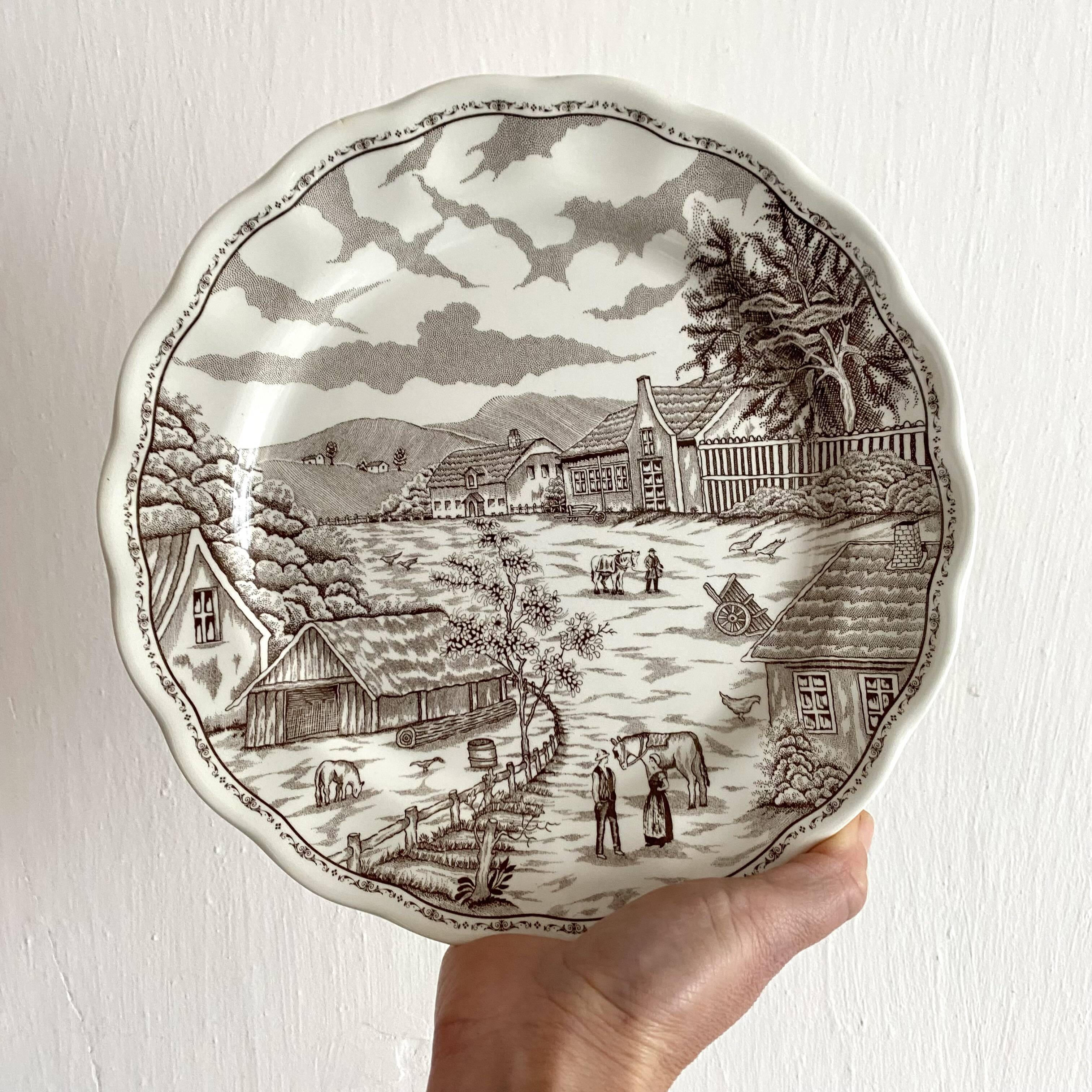 Swiss landscape Italy 25-piece dinner and soup plates