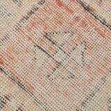 3x13 Pale Red Turkish Vintage Runner Rug, 87x400Cm SK 20299