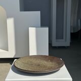 Indonesian green ceramic dish D:26.5