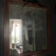 Antique mercury mirror in wood, late 19th century