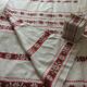 Rectangular tablecloth and its 18 towels - vintage Basque linen