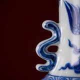 Ming Yongxuan – porcelaine bleue et blanche, motif Floral entrelacé, amphore, artisanat classique