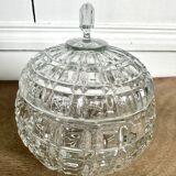 Former Portieux crystal sugar bowl