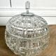 Former Portieux crystal sugar bowl