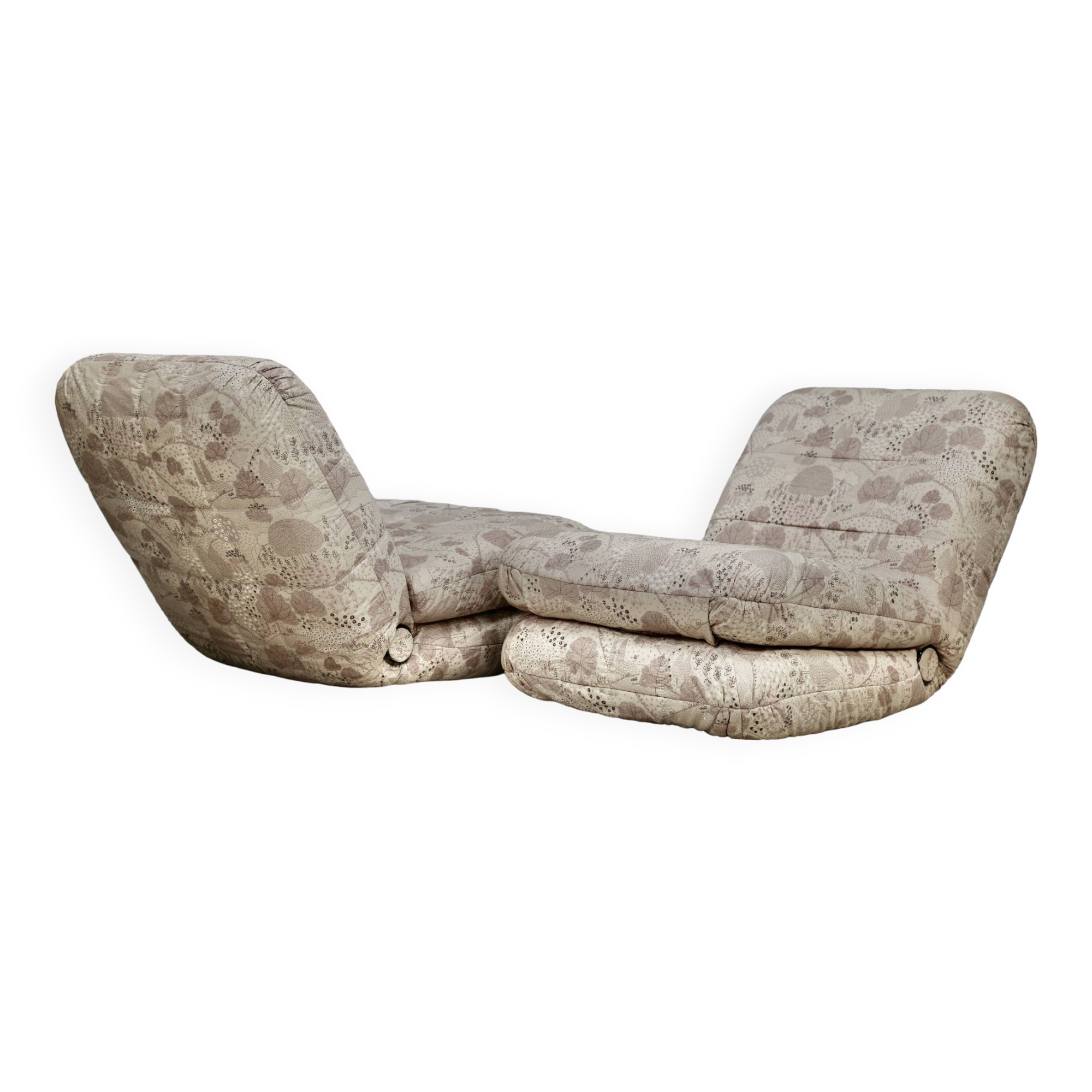 Pair of reclining armchairs. circa 1970