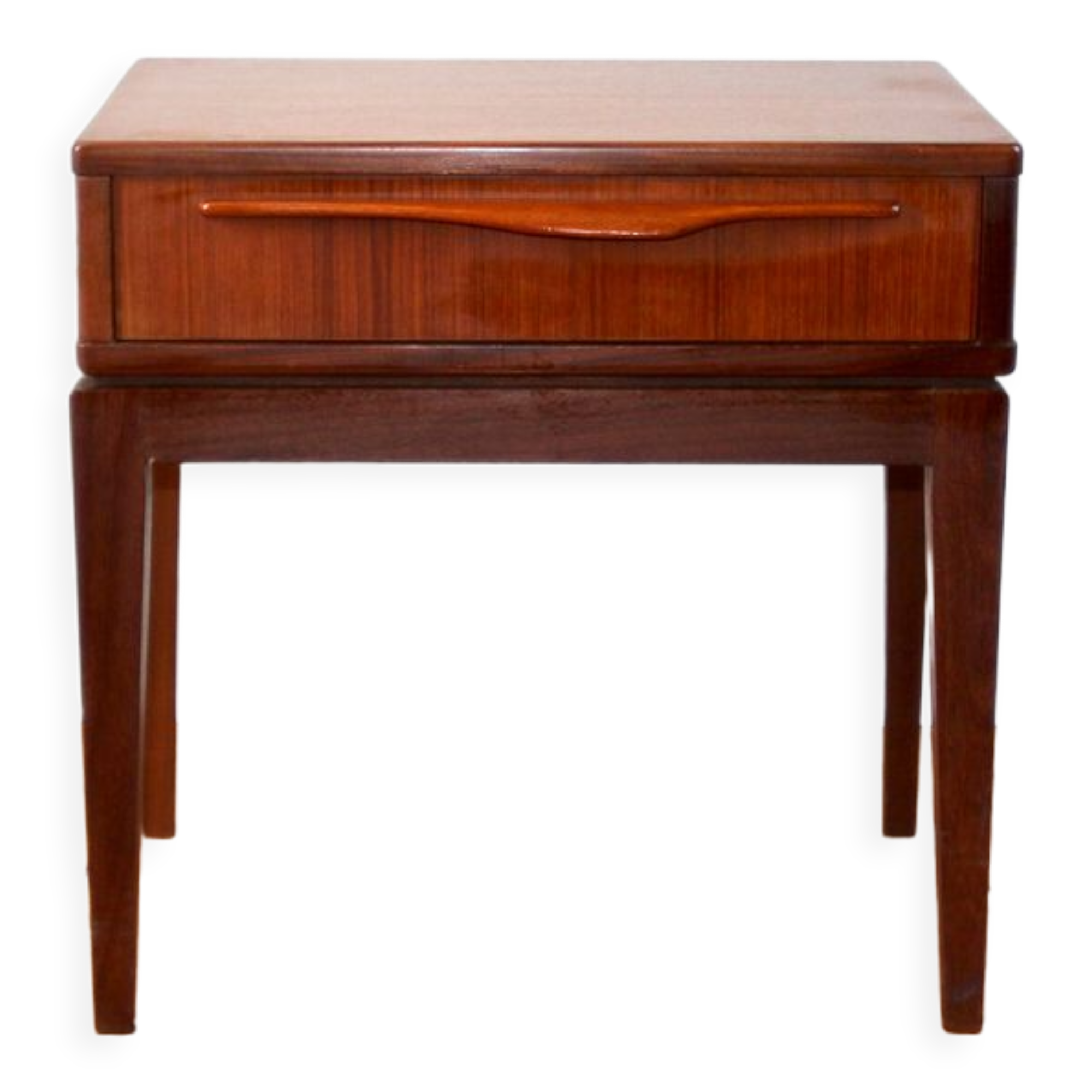Scandinavian bedside table vintage teak 1960