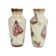 Couple Vases Allemagne de l’Ouest Bay Keramik Modèle de marbre abstrait 606-20