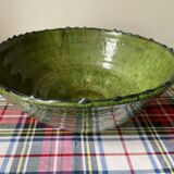 Emerald green Tamegroute salad bowl D28