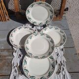 Assiettes lunéville houx