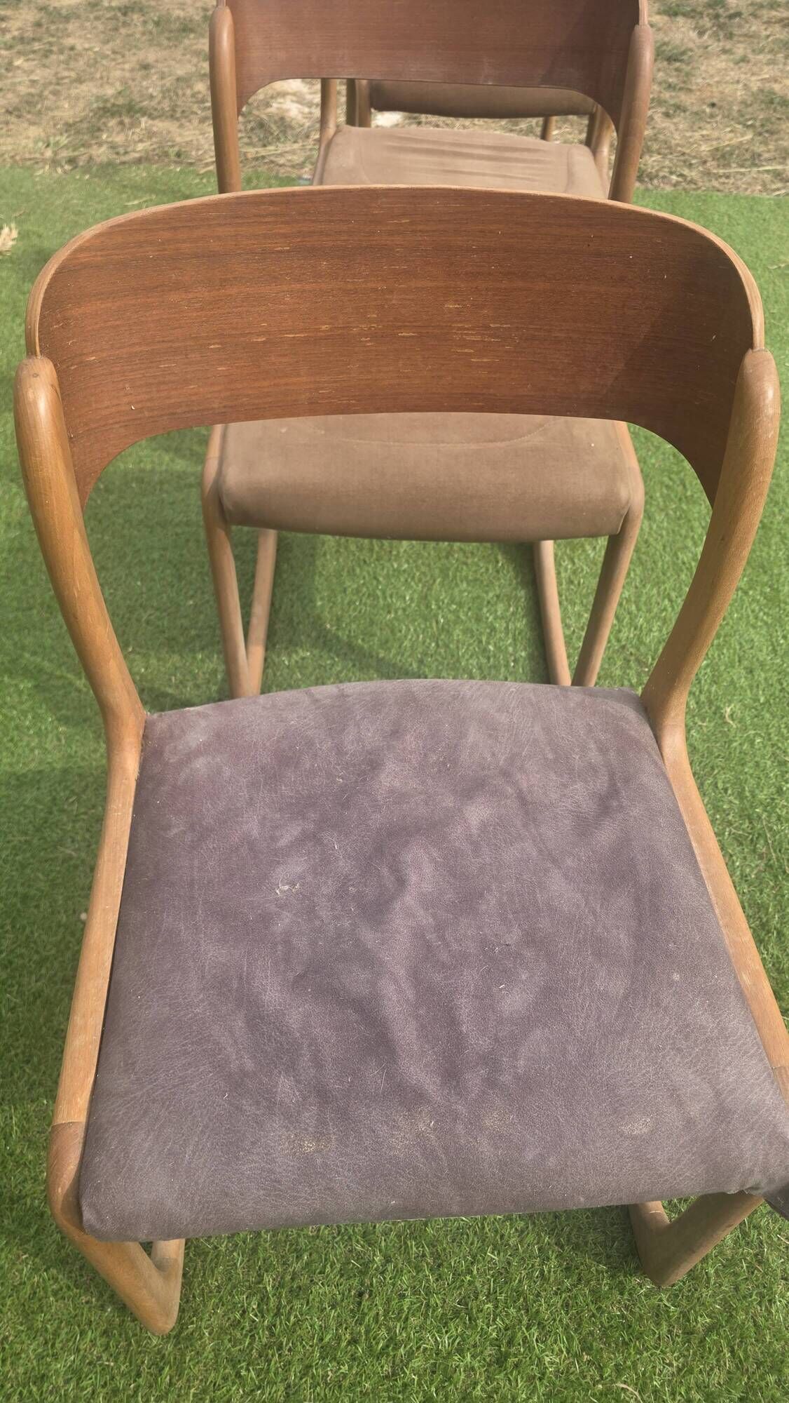 4 chaises Baumann modèle Traîneau