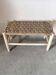Banc marocain en bois & corde – Tressage damier