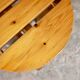 70s pine stool