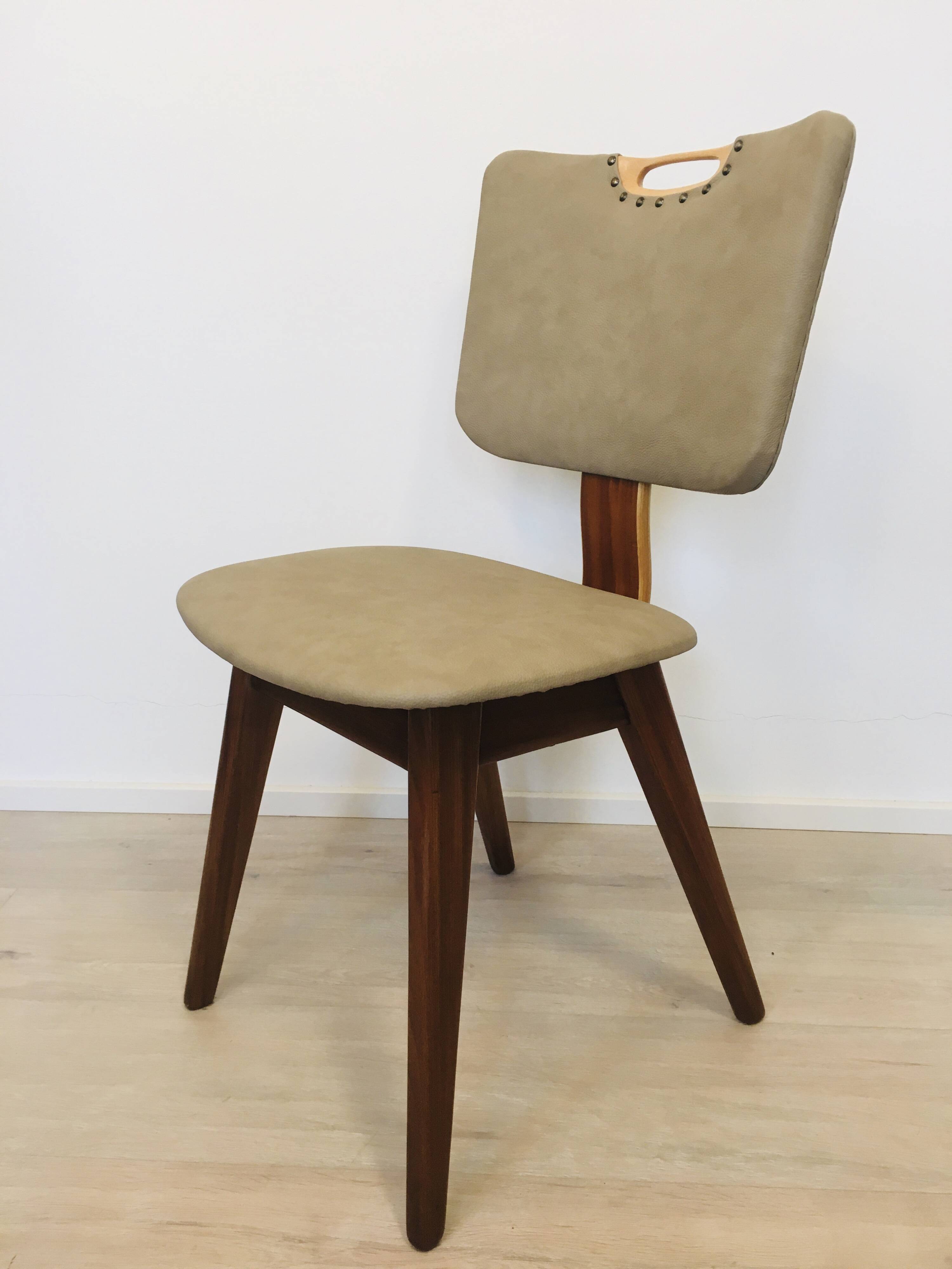 Vintage Teak Dining Chair, Netherlands 1970s