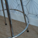 Series of 4 nuta chrome stools