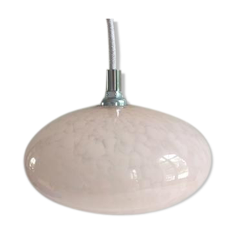 Suspension en opaline rose